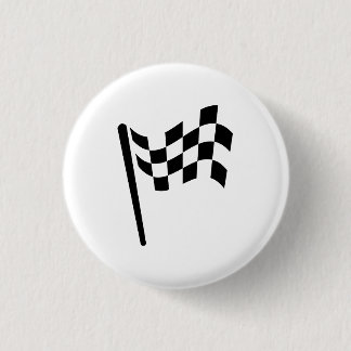 Zielflagge-Piktogramm-Knopf Button