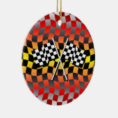 Zielflaggen Keramik Ornament (Rechts)