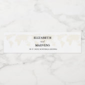 Zielflughafen Wasserflaschenetikett (Einzelnes Label)