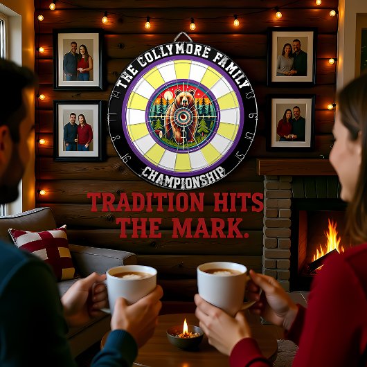 Zielfokus des Bärenwaldes Dartscheibe