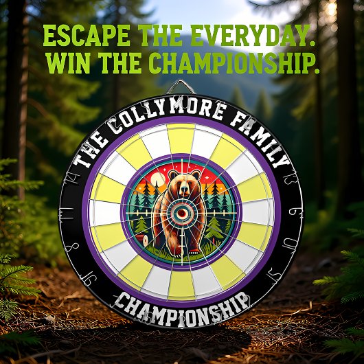 Zielfokus des Bärenwaldes Dartscheibe