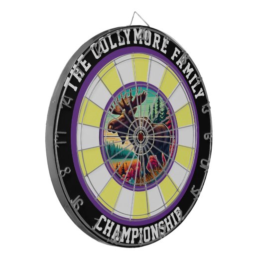 Zielfokus für Elch und Wald Dartscheibe (Vorderseite Links)