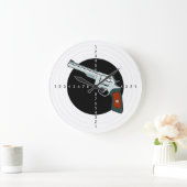 Zielgerät für den Waffenbereich mit Drehkolben Große Wanduhr (Zuhause)