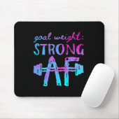 Zielgewicht stark Af Workout Motivierend Mousepad (Mit Mouse)