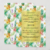 Zielgruppe für Ananas und Hibiskus Einladung (Vorne/Hinten)