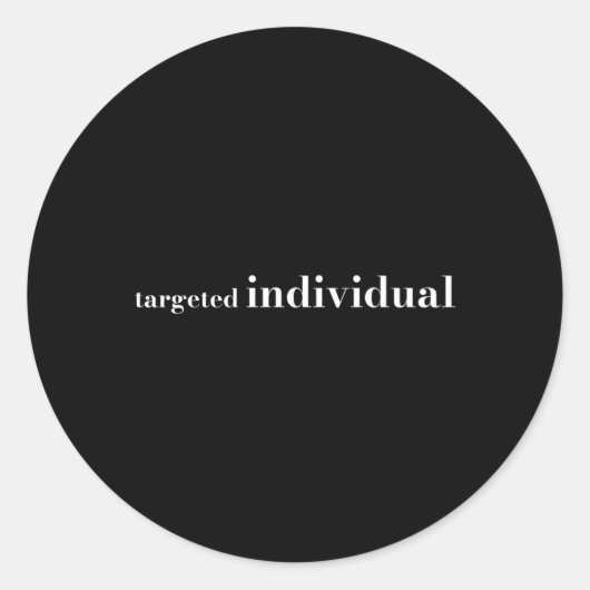 Zielgruppe Runder Aufkleber (Vorderseite)