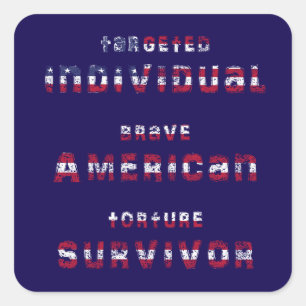 Zielgruppen Einzelpersonen, Menschenhandel, Bewuss Quadratischer Aufkleber