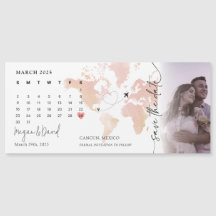 Zielkarte Kalender Foto Herzstück Save the Date