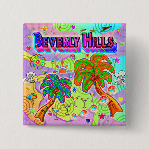 Zielknopf für Beverly Hills Urlaub Button
