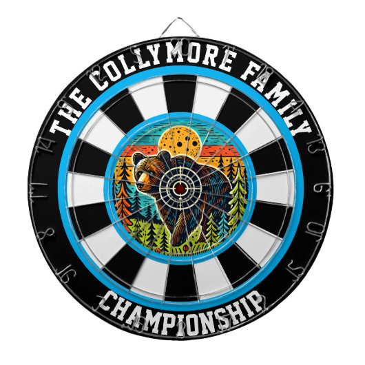 Zielkunst des Grizzly Bären Dartscheibe (vorne)