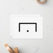 Ziellackkarte Mitteilungskarte (Vorderseite/Rückseite Beispiel)