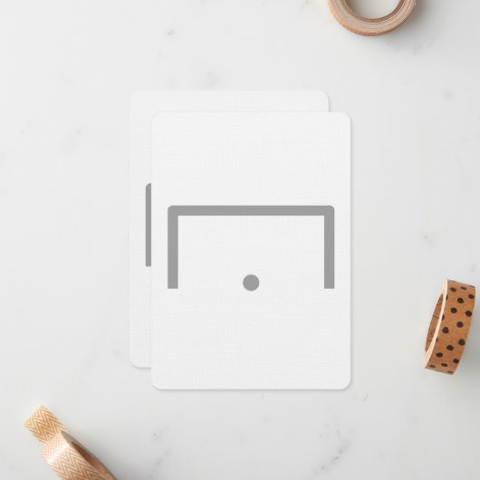 Ziellackkarte Mitteilungskarte (Vorderseite/Rückseite Beispiel)