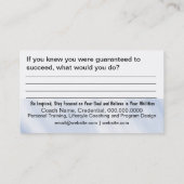 Ziellokarte Visitenkarte (Rückseite)