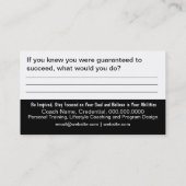 Ziellokarte Visitenkarte (Rückseite)