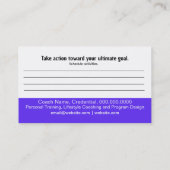 Ziellokarte Visitenkarte (Rückseite)