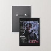 Zielorientiert - Design von Techno-Brutalist Stree Button (Vorderseite/Rückseite)