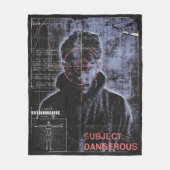 Zielorientiert - Design von Techno-Brutalist Stree Fleecedecke (Vorderseite)