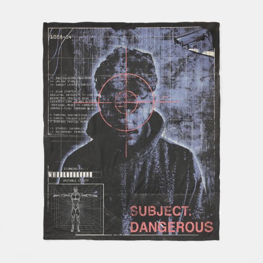 Zielorientiert - Design von Techno-Brutalist Stree Fleecedecke (Vorderseite)