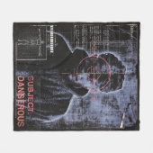 Zielorientiert - Design von Techno-Brutalist Stree Fleecedecke (Vorderseite (Horizontal))