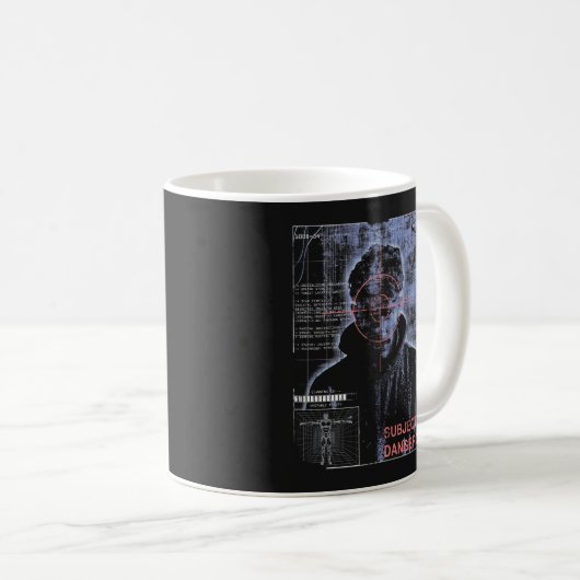 Zielorientiert - Design von Techno-Brutalist Stree Kaffeetasse (VorderseiteRechts)