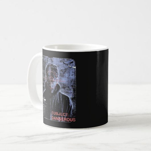 Zielorientiert - Design von Techno-Brutalist Stree Kaffeetasse (Vorderseite Links)