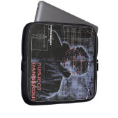 Zielorientiert - Design von Techno-Brutalist Stree Laptopschutzhülle (Vorne Rechts)