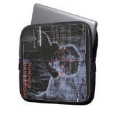 Zielorientiert - Design von Techno-Brutalist Stree Laptopschutzhülle (Vorderseite Links)