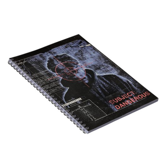 Zielorientiert - Design von Techno-Brutalist Stree Notizblock (Rechte Seite)