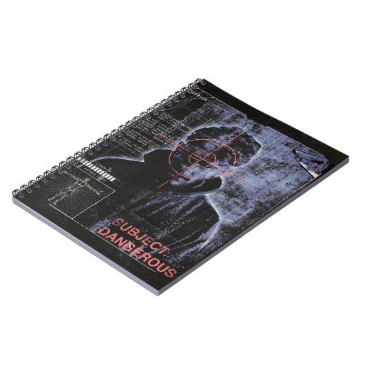 Zielorientiert - Design von Techno-Brutalist Stree Notizblock (Linke Seite)