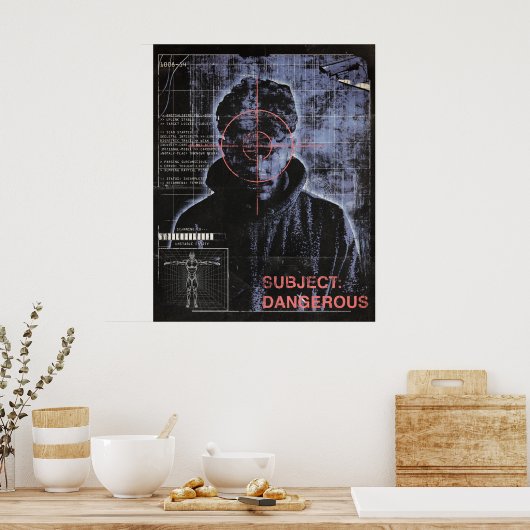 Zielorientiert - Design von Techno-Brutalist Stree Poster (Küche)