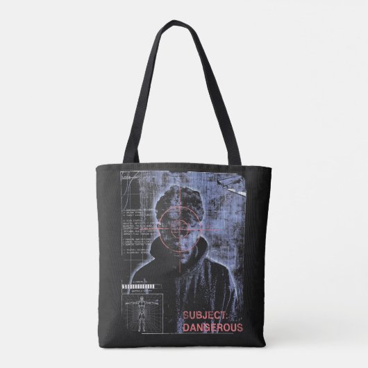 Zielorientiert - Design von Techno-Brutalist Stree Tasche (Rückseite)