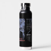 Zielorientiert - Design von Techno-Brutalist Stree Trinkflasche (Rechts)