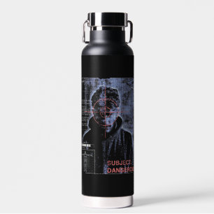 Zielorientiert - Design von Techno-Brutalist Stree Trinkflasche