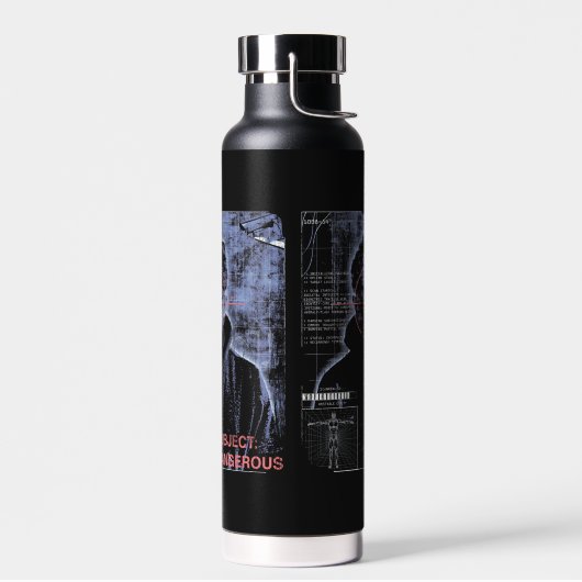Zielorientiert - Design von Techno-Brutalist Stree Trinkflasche (Links)
