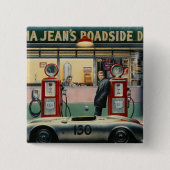 Zielort Autobahn 2 Button (Vorderseite)