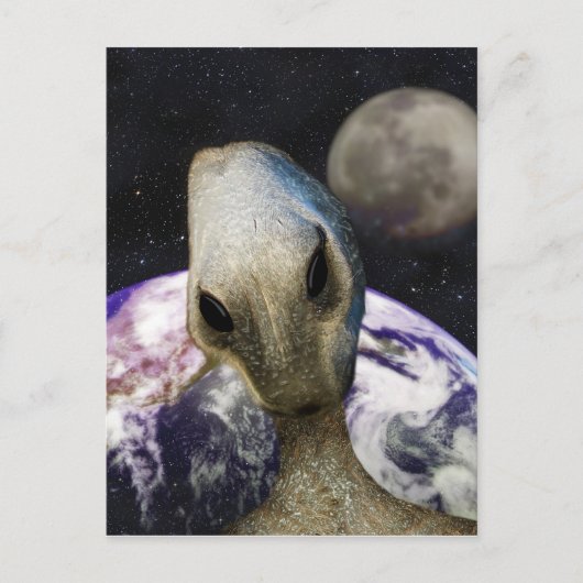 Zielort: Erde Postkarte (Vorderseite)