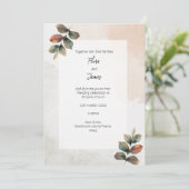 Zielort Frankreich Vintage Einladung (Stehend Vorderseite)