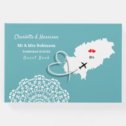 Zielort Ibiza Spanien Hochzeit Gästebuch (Vorderseite)