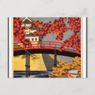 Zielort: Japan Travel Poster Postkarte