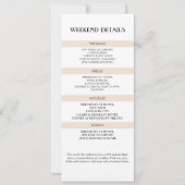 Zielort Karte Boarding Pass Bachelorette Wochenend (Rückseite)