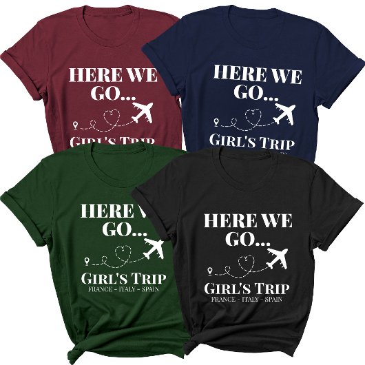 Zielort Reisfamilie Girls Reise Urlaub T-Shirt
