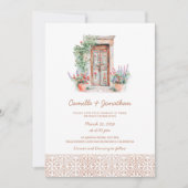 Zielort Rustikales Foto Hochzeit Einladung (Vorderseite)