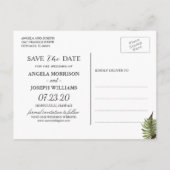 Zielort Save the Date | Ananas Ankündigungspostkarte (Rückseite)