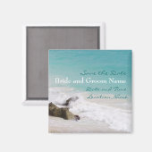 Zielort Save the Date Magnet (Vorderseite/Rückseite)