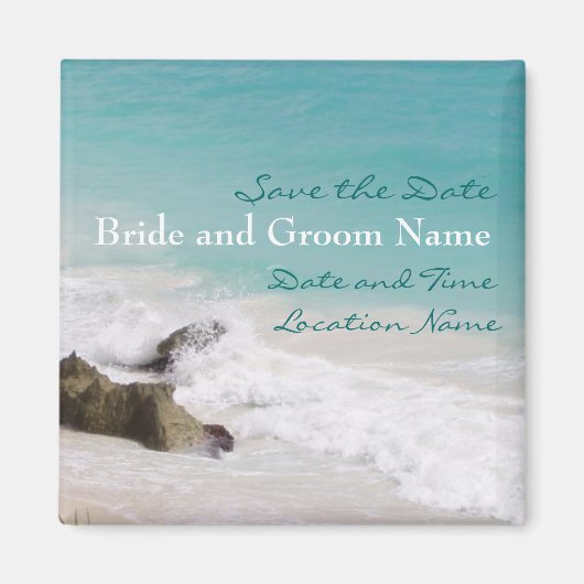 Zielort Save the Date Magnet (Vorne)