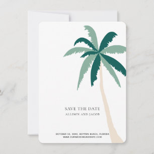 Zielort Tropical Beach Hochzeit Save the Date