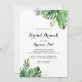 Zielort Tropical Bridal Brunch Brautparty Einladung (Vorderseite)