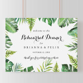 Zielort Tropische Probe Begrüßungszeichen Poster