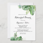 Zielort Tropisches Grün Probe Abendessen Einladung (Vorderseite)