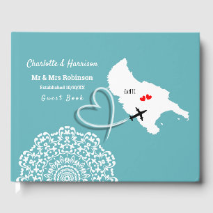 Zielort Zante griechische Hochzeit Gästebuch